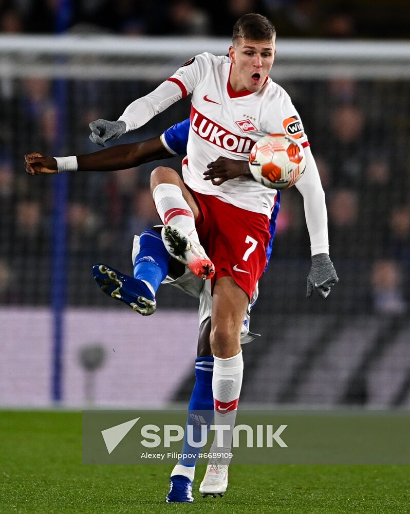 Britain Soccer Europa League Leicester - Spartak