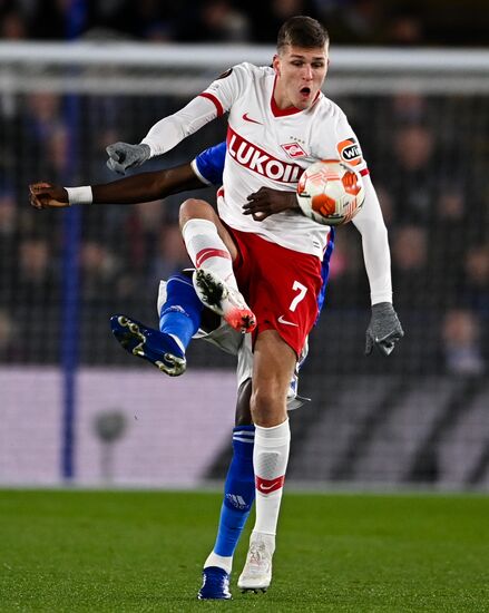 Britain Soccer Europa League Leicester - Spartak