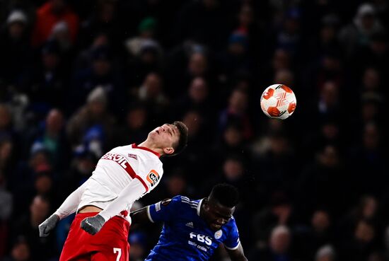 Britain Soccer Europa League Leicester - Spartak