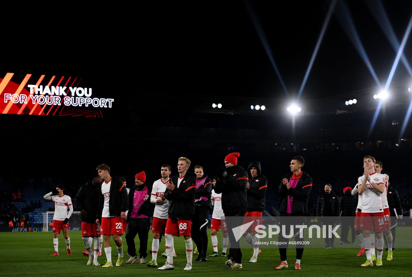 Britain Soccer Europa League Leicester - Spartak