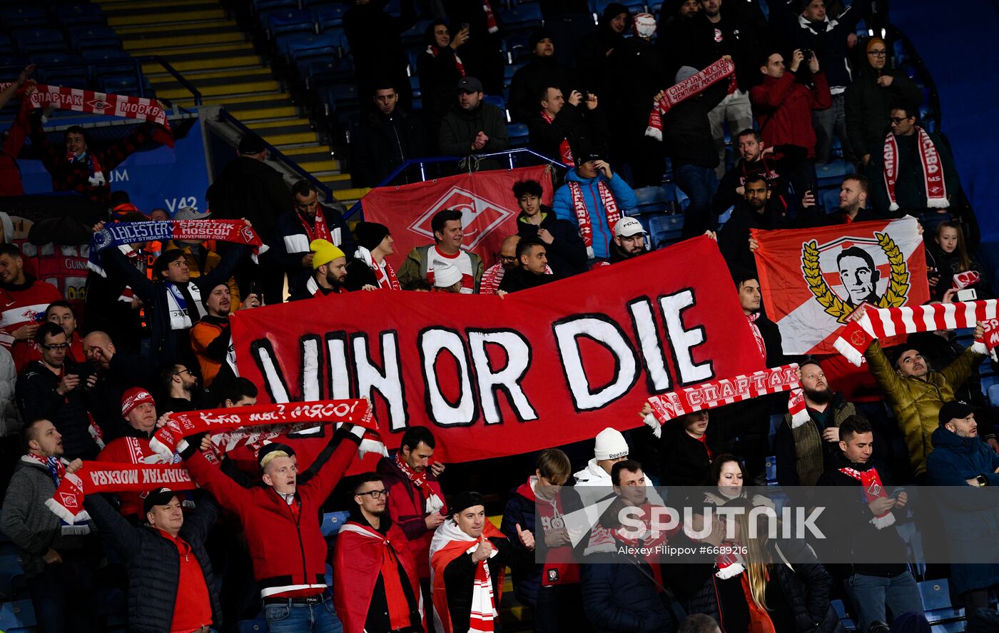 Britain Soccer Europa League Leicester - Spartak