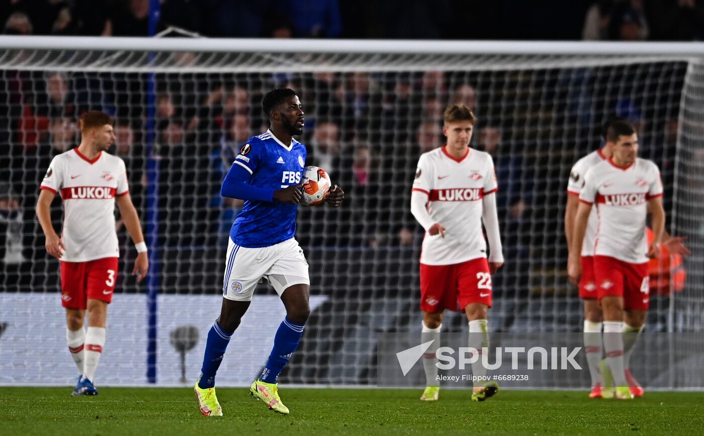 Britain Soccer Europa League Leicester - Spartak