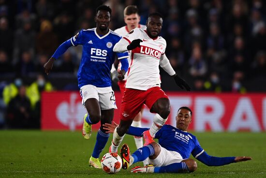 Britain Soccer Europa League Leicester - Spartak