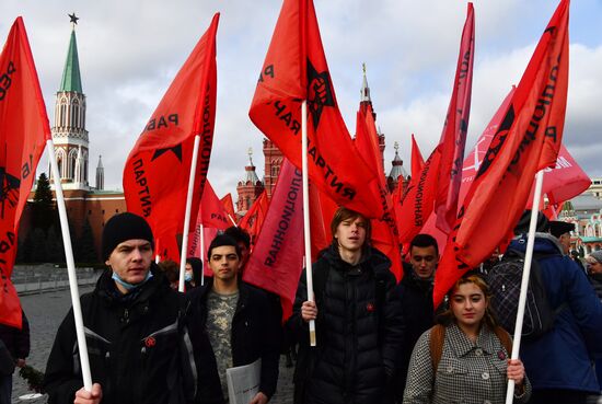 Russia October Revolution Anniversary
