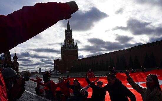 Russia October Revolution Anniversary