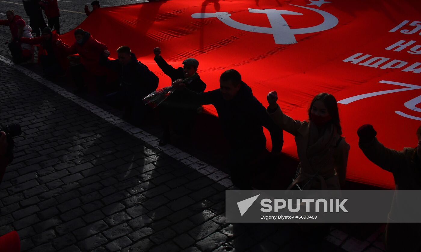Russia October Revolution Anniversary