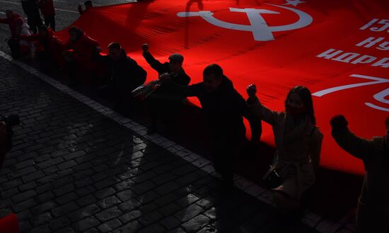 Russia October Revolution Anniversary