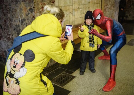 Russia Blogger Spider-Man
