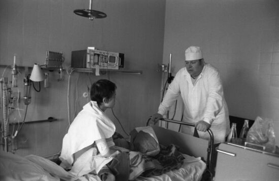 Soviet transplant surgeon Valery Shumakov