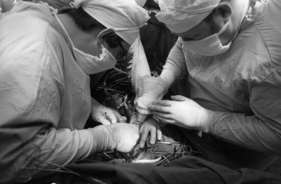 Soviet transplant surgeon Valery Shumakov