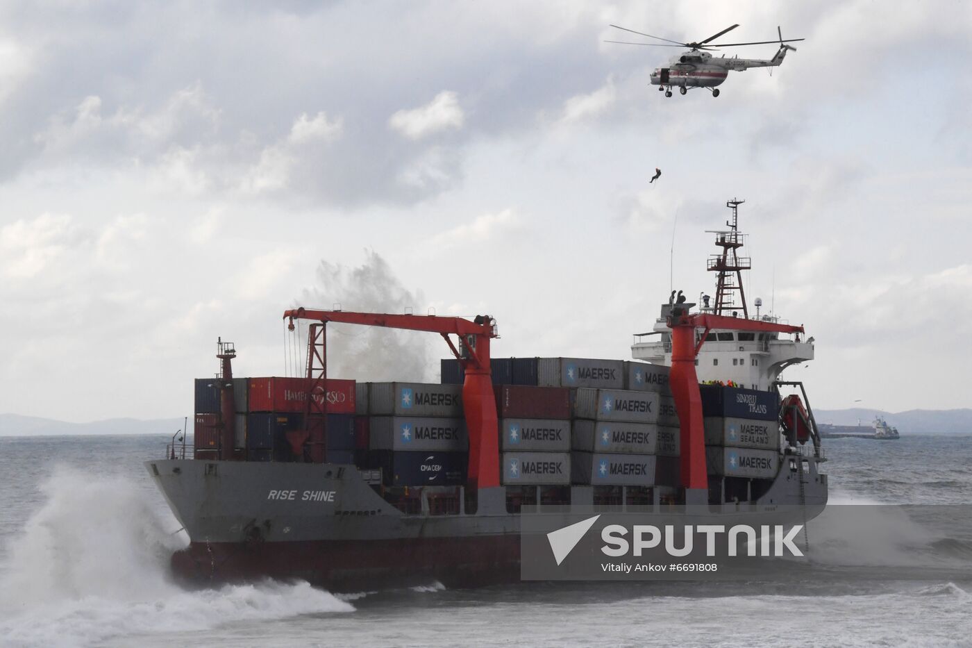 Russia Rise Shine Container Ship