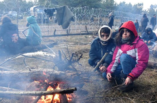 Belarus Poland Border Refugees