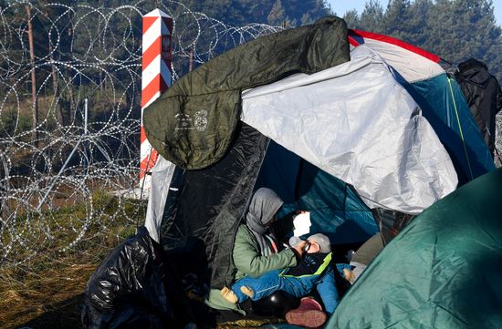 Belarus Poland Border Refugees