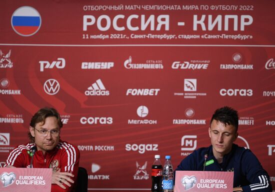 Russia Soccer 2022 World Cup Qualifiers ﻿Russia Training