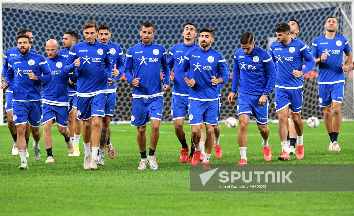 Russia Soccer 2022 World Cup Qualifiers ﻿Cyprus Training