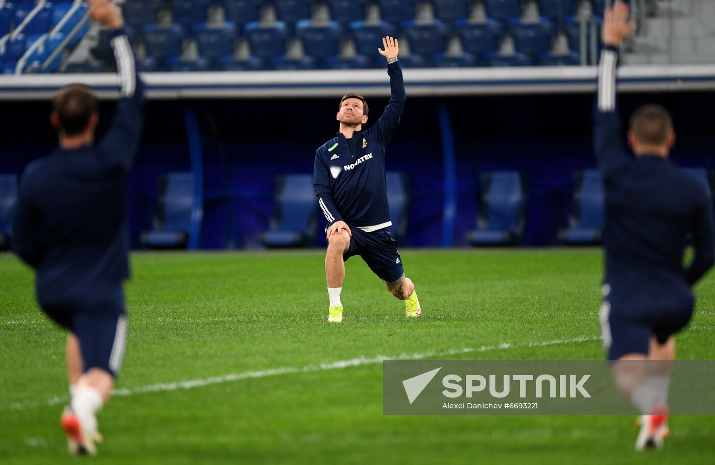Russia Soccer 2022 World Cup Qualifiers Russia Training