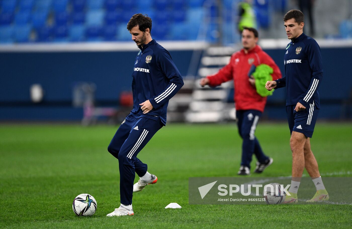Russia Soccer 2022 World Cup Qualifiers Russia Training