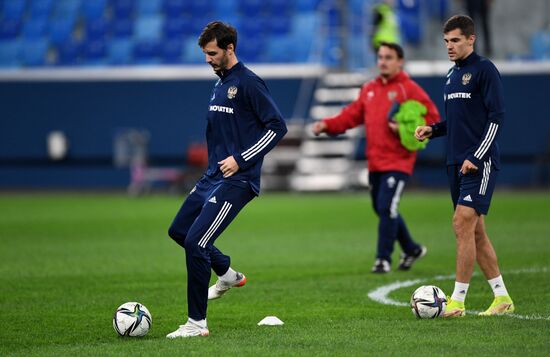 Russia Soccer 2022 World Cup Qualifiers ﻿Russia Training