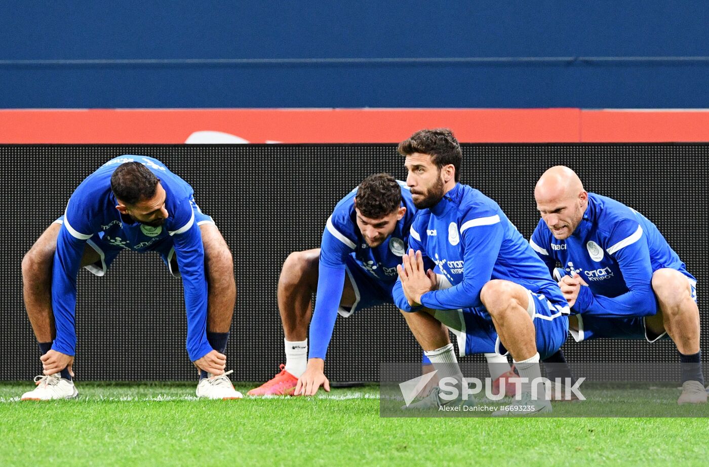 Russia Soccer 2022 World Cup Qualifiers Cyprus Training