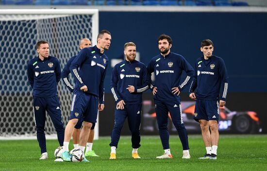 Russia Soccer 2022 World Cup Qualifiers ﻿Russia Training