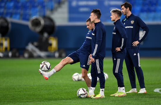 Russia Soccer 2022 World Cup Qualifiers ﻿Russia Training