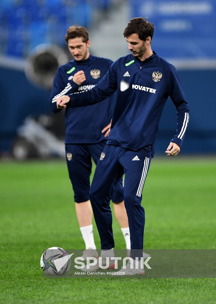 Russia Soccer 2022 World Cup Qualifiers Russia Training
