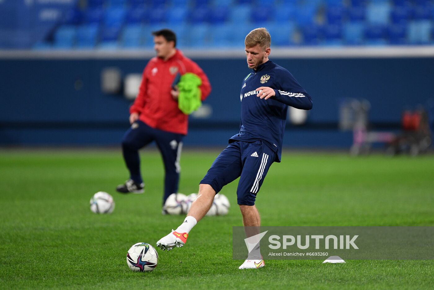 Russia Soccer 2022 World Cup Qualifiers Russia Training