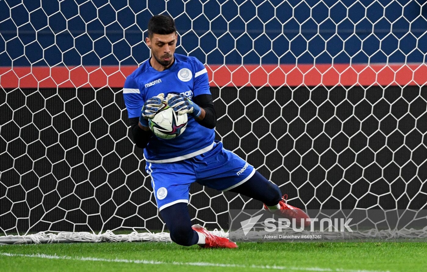 Russia Soccer 2022 World Cup Qualifiers Cyprus Training