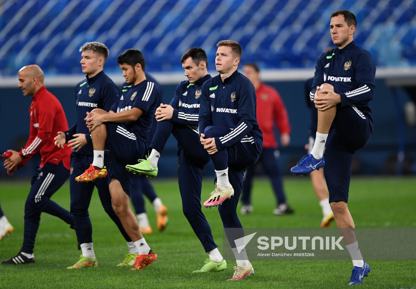 Russia Soccer 2022 World Cup Qualifiers Russia Training