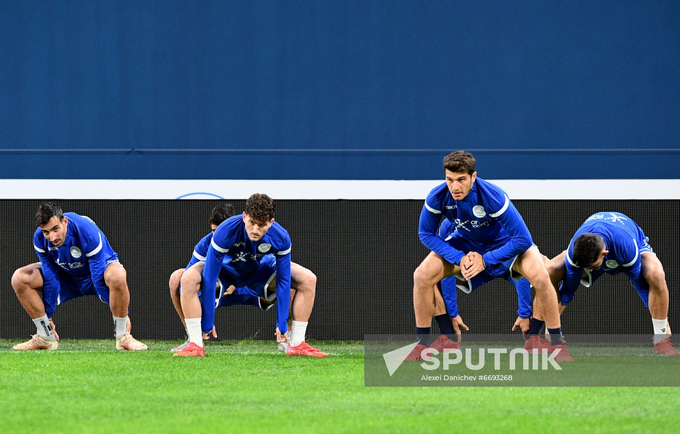 Russia Soccer 2022 World Cup Qualifiers Cyprus Training