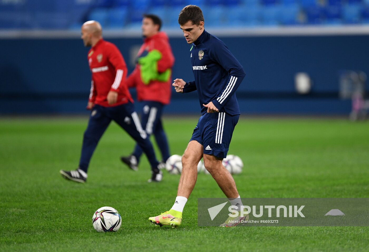 Russia Soccer 2022 World Cup Qualifiers Russia Training