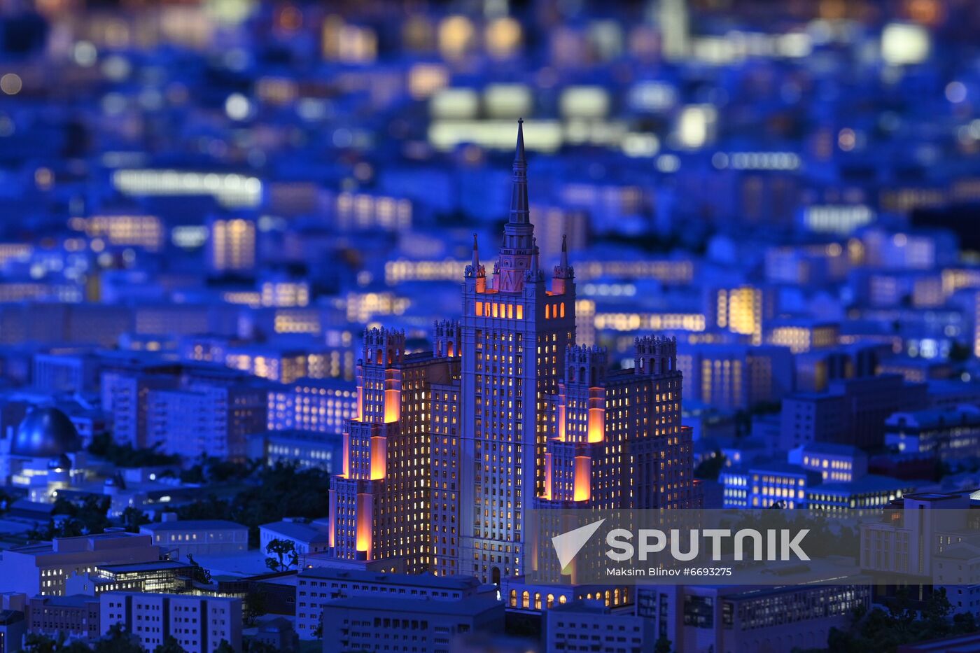 Russia Moscow City Scale Model