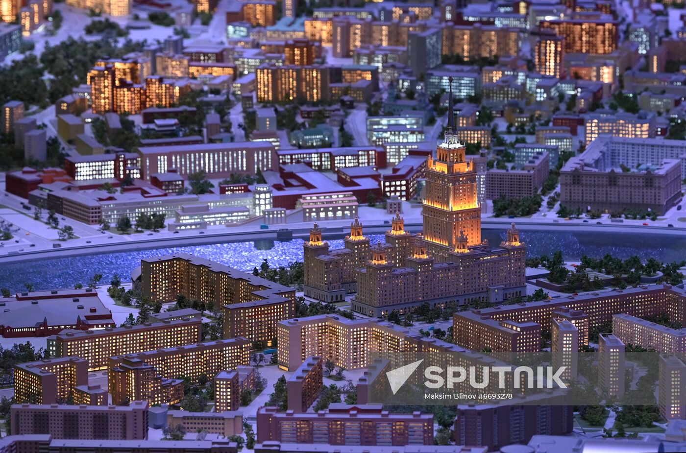 Russia Moscow City Scale Model