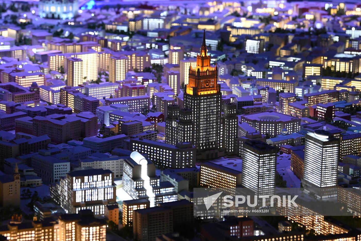 Russia Moscow City Scale Model
