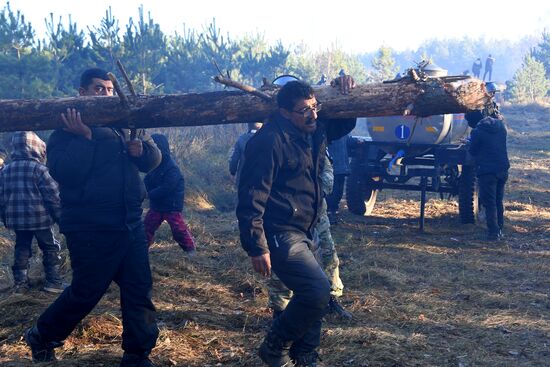 Belarus Poland Border Refugees