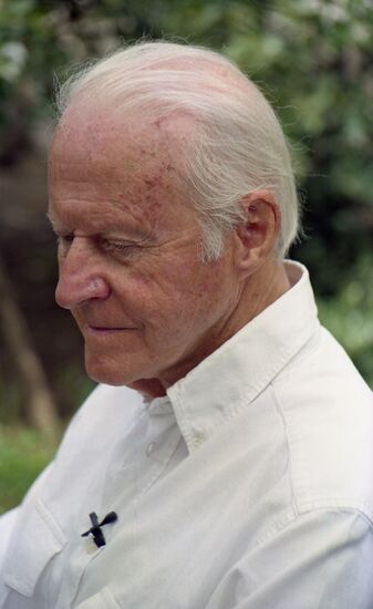 Norwegian explorer and voyager Thor Heyerdahl