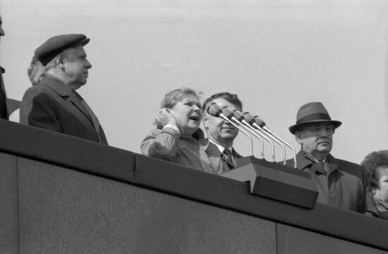 May 1, 1991 rally on Red Square