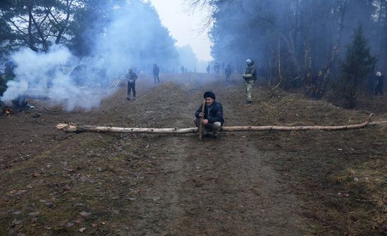 Belarus Poland Border Refugees