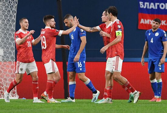 Russia Soccer 2022 World Cup Qualifiers Russia - Cyprus