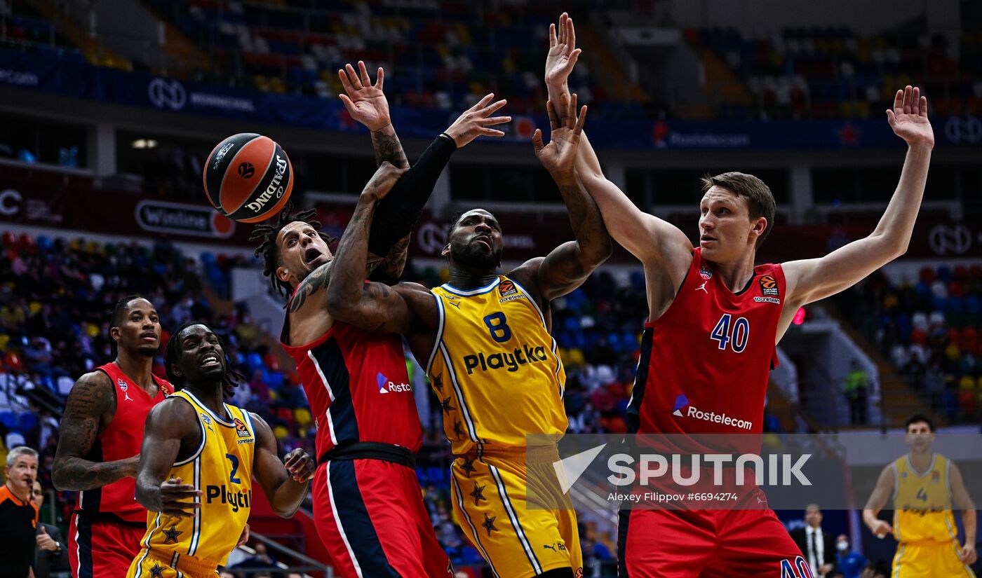 Russia Basketball Euroleague CSKA - Maccabi