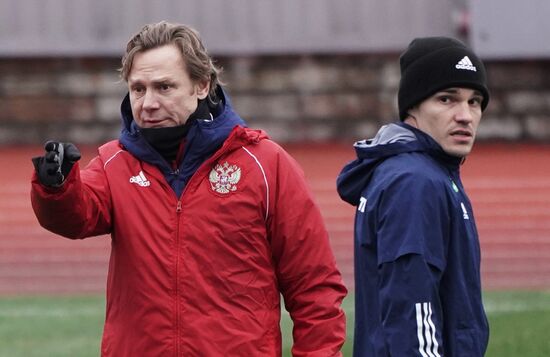 Russia Soccer 2022 World Cup Qualifiers Russia Training