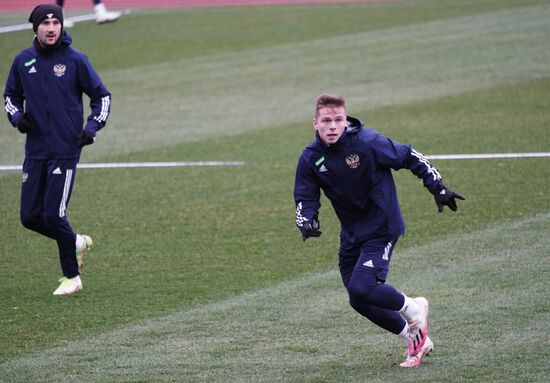 Russia Soccer 2022 World Cup Qualifiers Russia Training