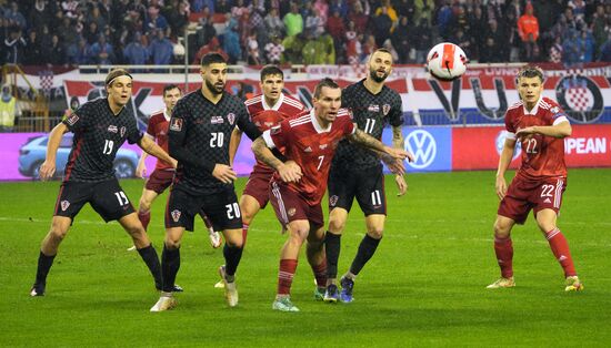 Croatia Soccer 2022 World Cup Qualifiers Croatia - Russia