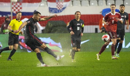 Croatia Soccer 2022 World Cup Qualifiers Croatia - Russia