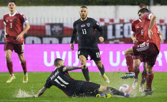 Croatia Soccer 2022 World Cup Qualifiers Croatia - Russia