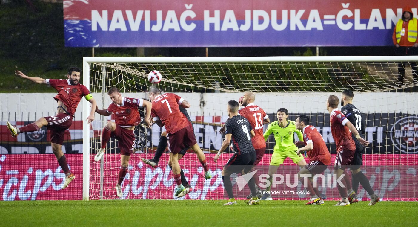 Croatia Soccer 2022 World Cup Qualifiers Croatia - Russia