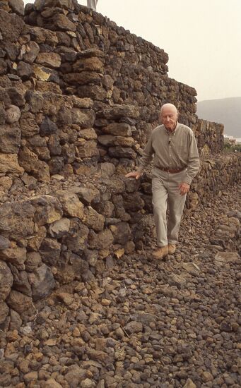 Explorer Thor Heyerdahl on Tenerife