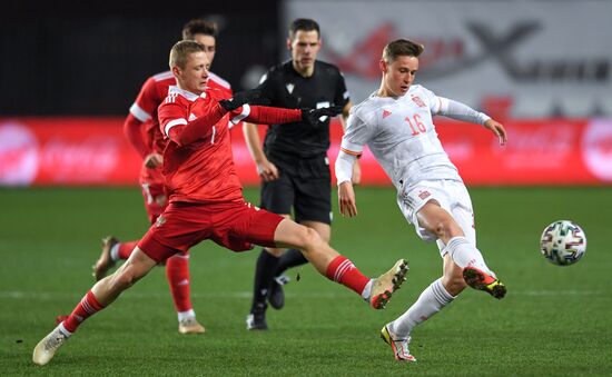 Russia Soccer 2023 Euro U-21 Championship Qualifiers Russia - Spain