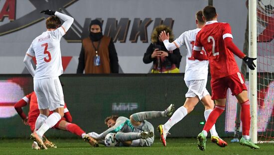 Russia Soccer 2023 Euro U-21 Championship Qualifiers Russia - Spain