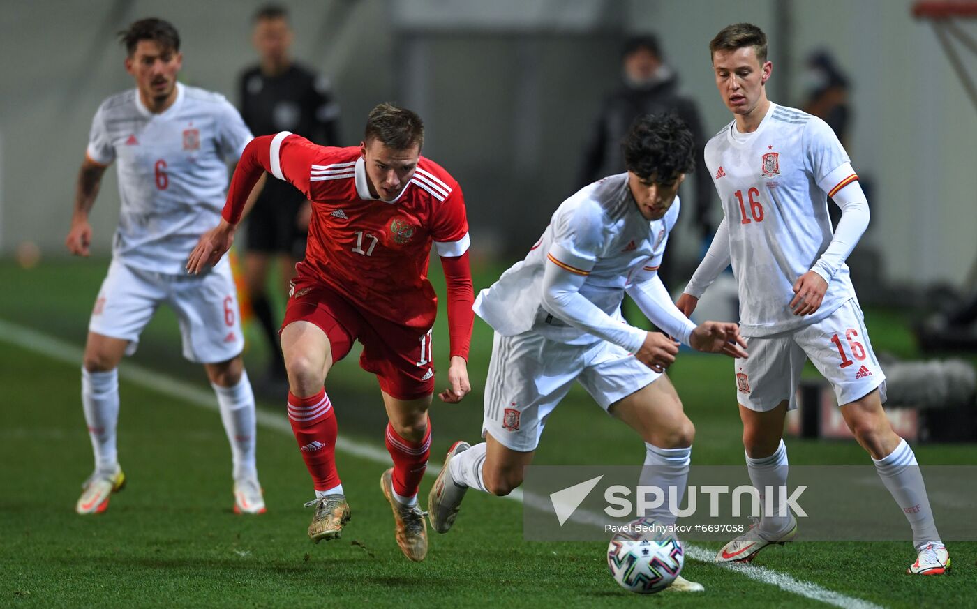 Russia Soccer 2023 Euro U-21 Championship Qualifiers Russia - Spain